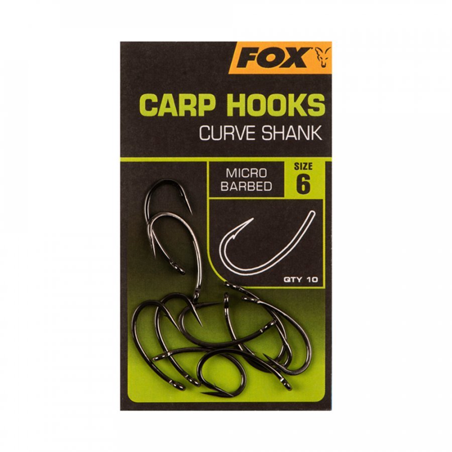 Fox Carp Hooks Curve Shank Pontyozó Horog
