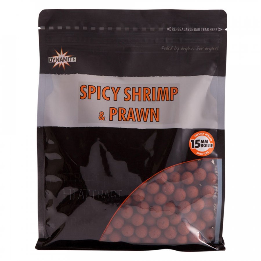 Dynamite Baits Spicy Shrimp & Prawn 20mm bojli 1kg