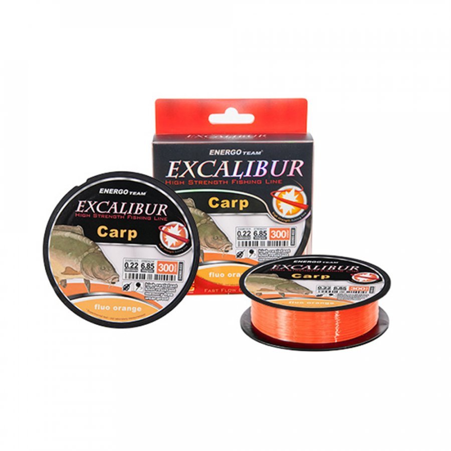Energoteam Excalibur Carp Feeder fluo narancs 300m monofil zsinór – 0,35mm 14,85kg