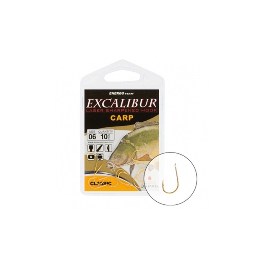 Excalibur Carp Classic Gold horog 10db – 12