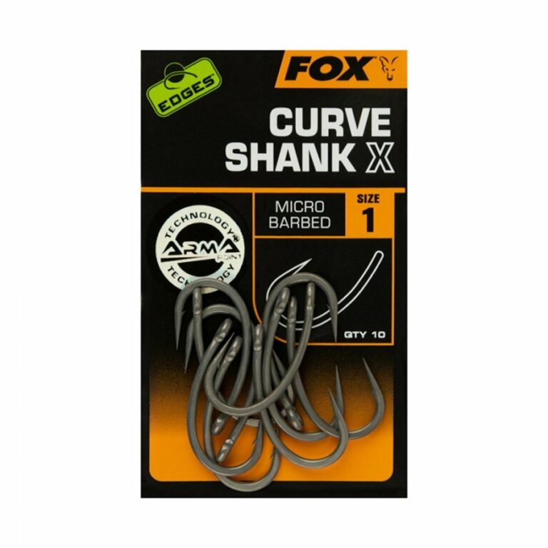 Fox Curve Shank X horog 10db teflon bevonattal