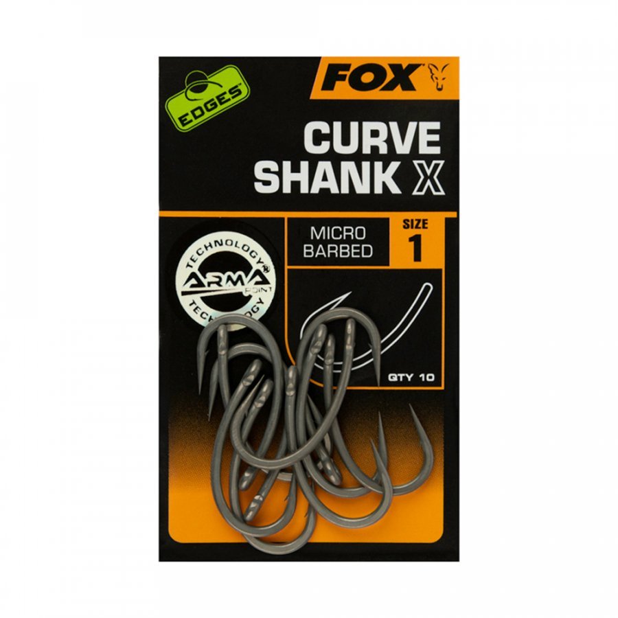 Fox Curve Shank X horog 10db teflon bevonattal – 1