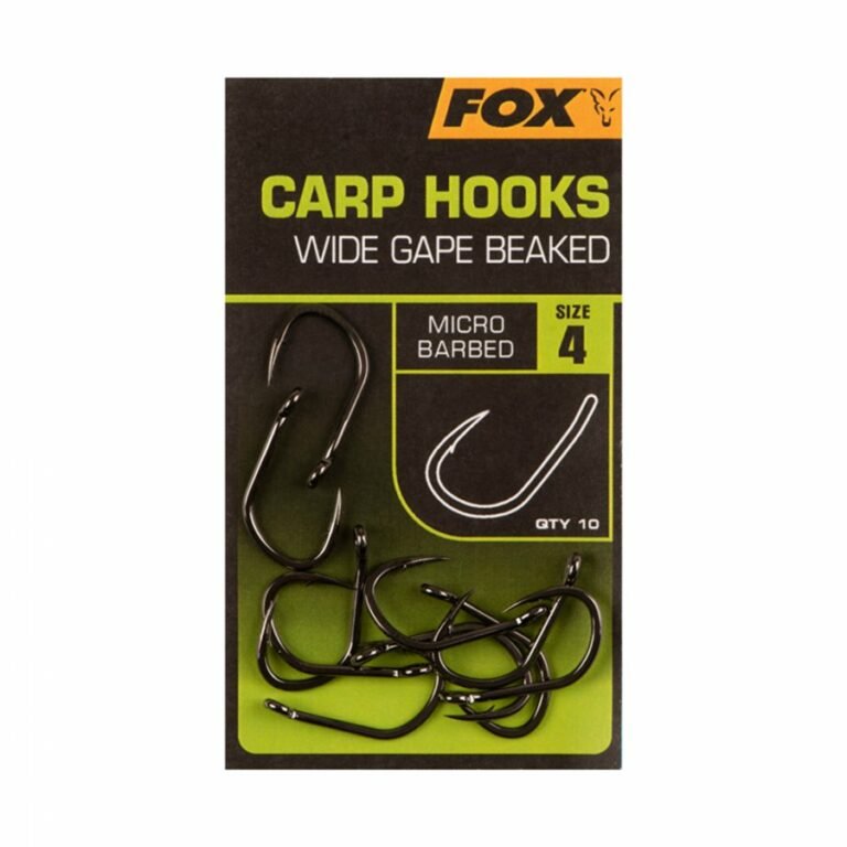 Fox Edges Carp Hooks Wide Gape Beaked horog 10db nikkel bevonattal