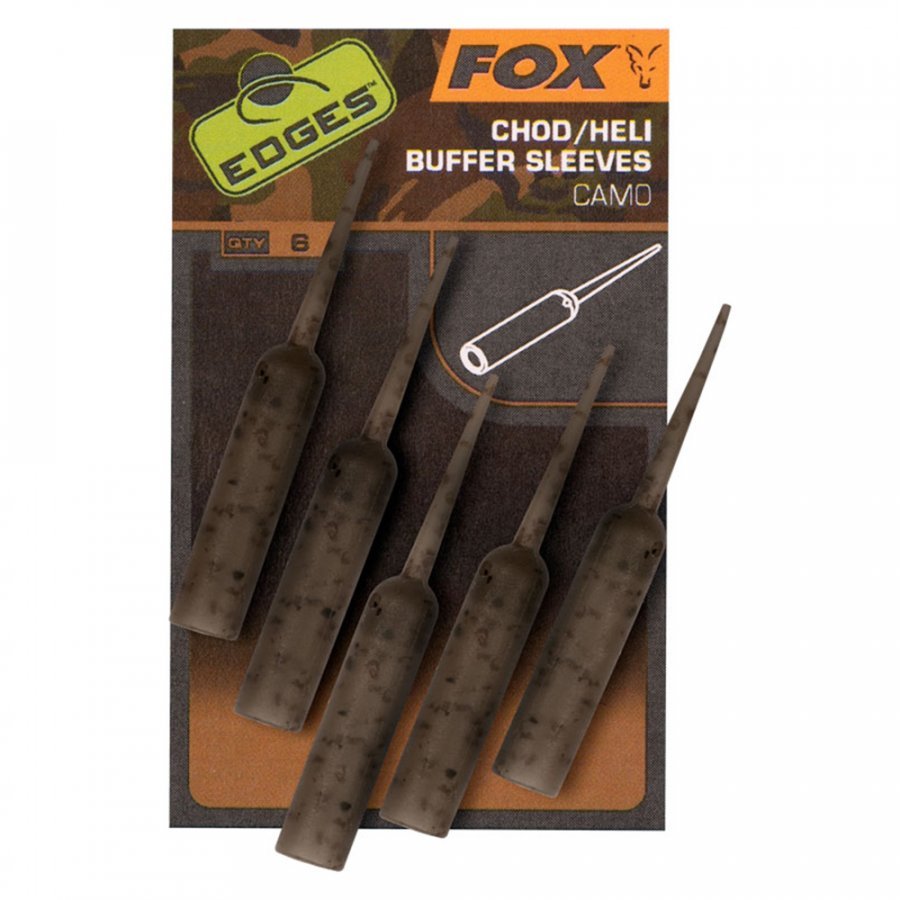 Fox Edges Chod/Heli Buffer Sleeves Camo vastagodó gumihüvely – 6db