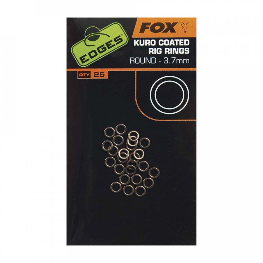 Fox Edges Kuro Coated Rig Rings acélkarika 3,7mm