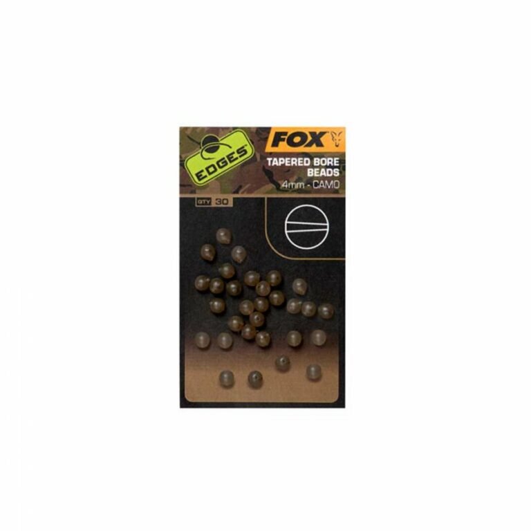 Fox Edges Tapered Bore Beads kúpos furatú gyöngy 30db