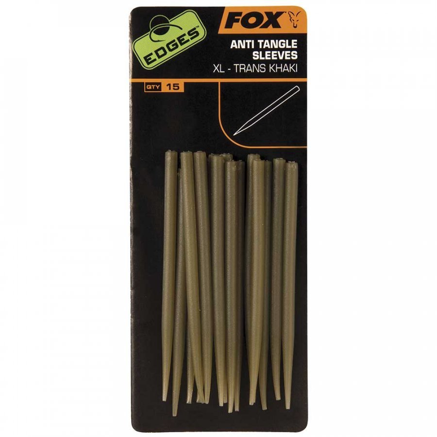 Fox Fox Edges Anti Tangle Sleeves Trans Khaki gubancgátló hüvely XL – 10db