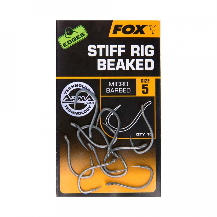 Fox Stiff Rig Beaked horog 10db teflon bevonattal – 4