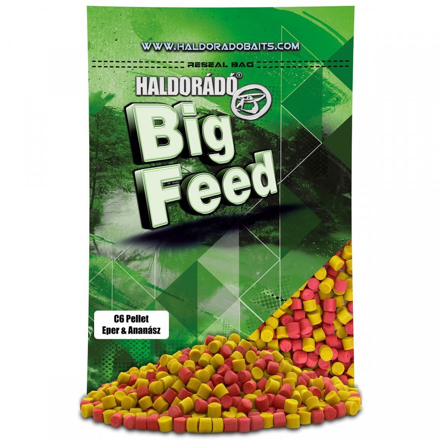 Haldorádó Big Feed C6 pellet 900g – fokhagyma mandula
