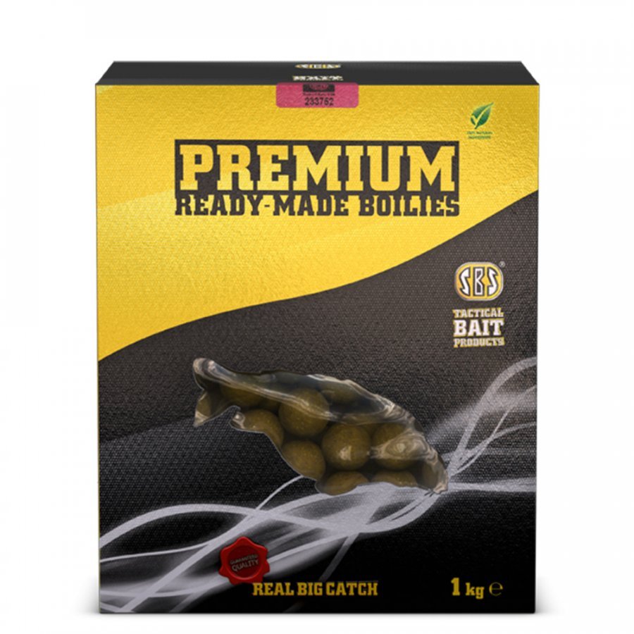 SBS Premium Ready Made Boilies 20mm bojli 1kg – C1 (vajkaramella tigrismogyoró)