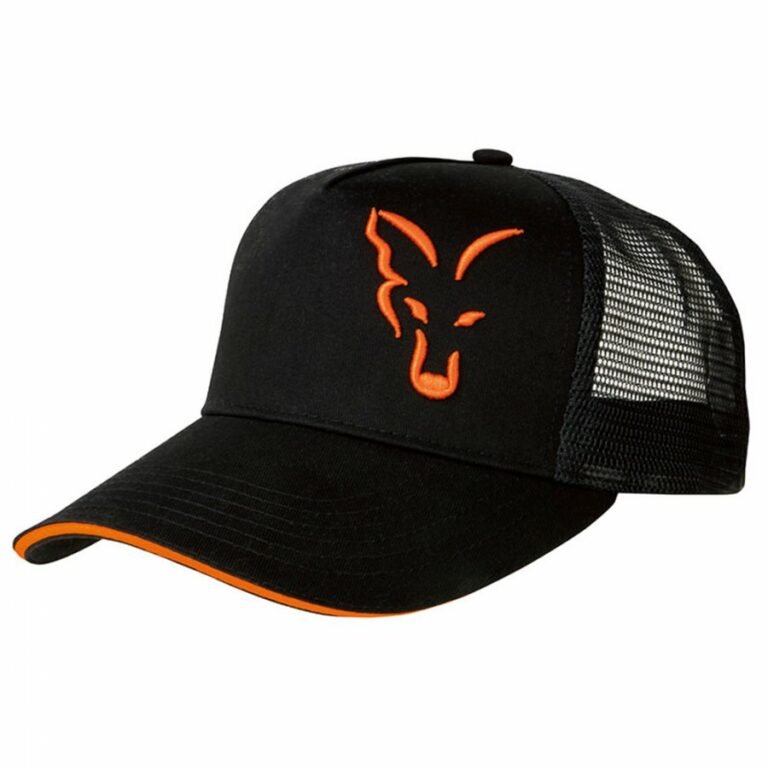 Fox Black-Orange Trucker Cap baseball sapka