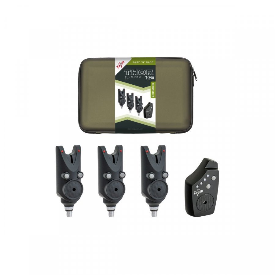 Carp Zoom Thor T-290 Bite Alarm elektromos kapásjelző szett – 3+1db