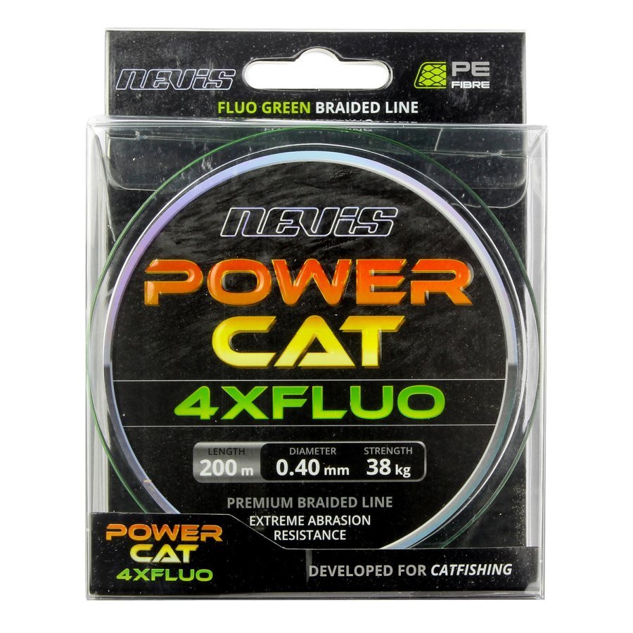 Nevis Power Cat 4x fluo 200m fonott zsinór – 0,80mm