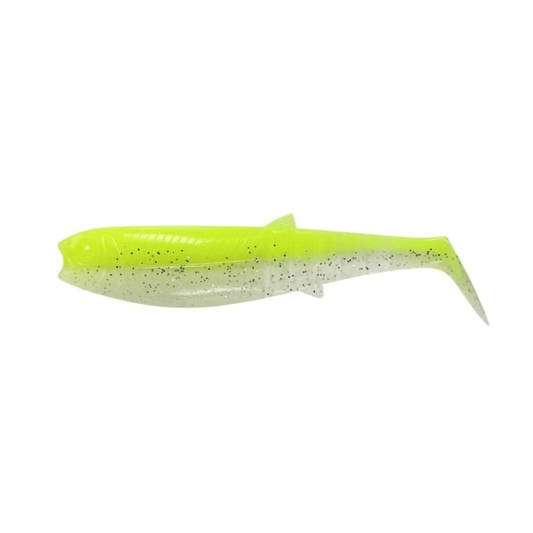 Savage Gear Cannibal Shad 8cm gumihal - fluo yellow glow