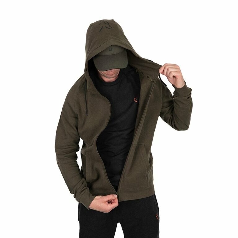 Fox Collection LW Hoody Green&Black pulóver