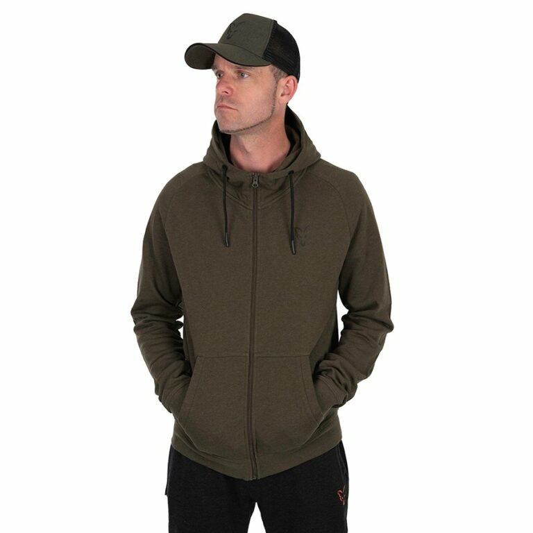 Fox Collection LW Hoody Green&Black pulóver