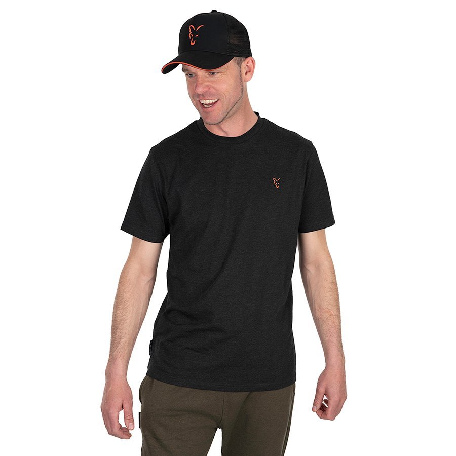 Fox Collection T-Shirt Black&Orange póló – S