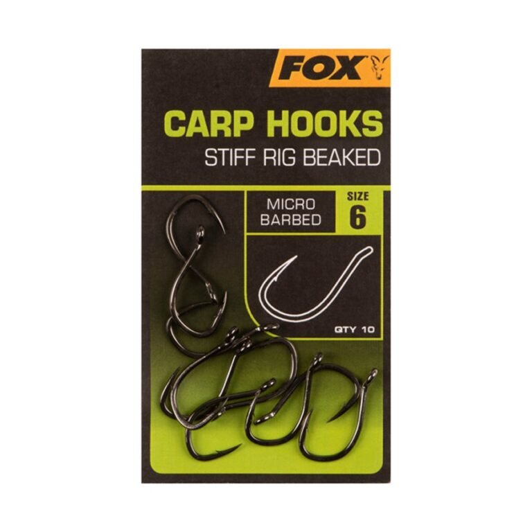 Fox Edges Carp Hooks Stiff Rig Beaked horog 10db nikkel bevonattal nikkel bevonattal