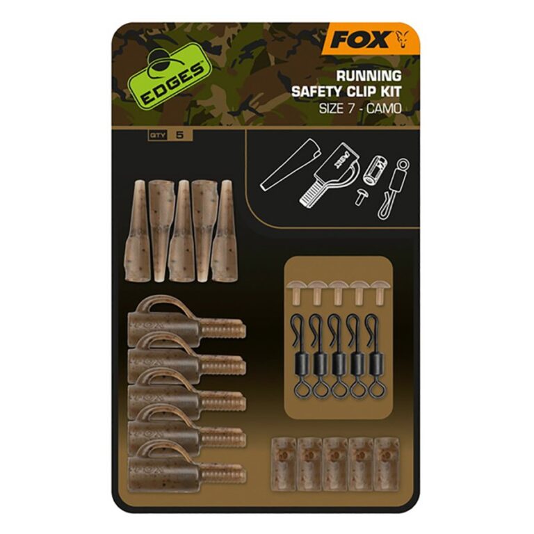 Fox Camo Running Safety Clip Kit ólomkapocs szett